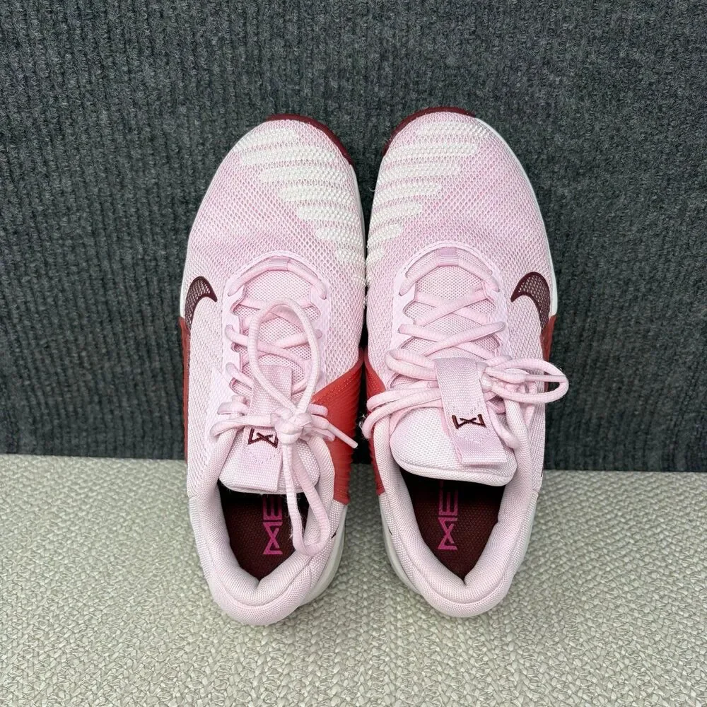 Nike Metcon 9 Pink Foam Red Athletic Training Shoes Women’s Size 9 DZ2537-601